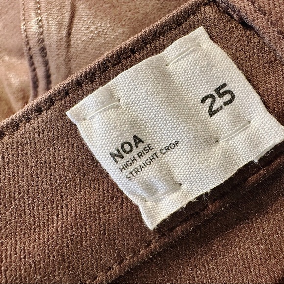 NWOT Hudson Jeans ‘Noa’ “Cocoa Bean” Brown High-Rise Straight Crop Jeans Size 25 - Picture 11 of 16
